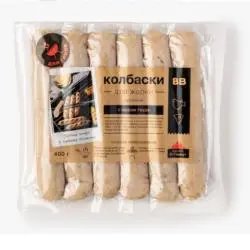 Колбаски куриные для жарки ВкусВилл с сыром гауда