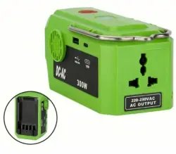 Адаптер инвертора питания Green works 40 V Li-ion 300 W 220 V
