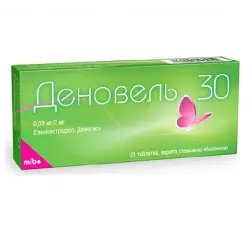 Гормональный контрацептив Mibe "Деновель 30"