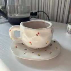 Чайная пара, чашка с блюдцем Море Уюта "Тюльпаны"