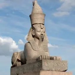 Египетские сфинксы на Университетской набережной (Россия, Санкт-Петербург)