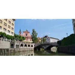 Экскурсия на лодке по реке Любляница (Словения, Любляна)