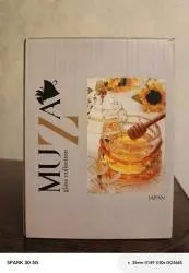 Банка для меда стеклянная с деревянной палочкой Muza glass collection