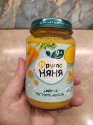 Детское пюре ФрутоНяня "Цыпленок, картофель, морковь"