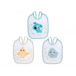 Набор водонепроницаемых хлопковых нагрудников Canpol babies BUNNY & COMPANY