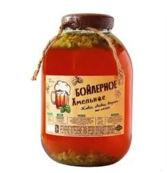 Пиво "Бойлерное Хмельное" с шишками хмеля в банке
