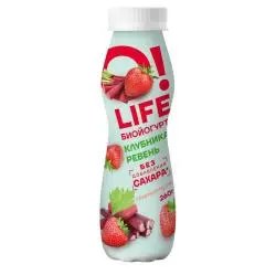 Биойогурт O! Life Клубника-Ревень 1,5%