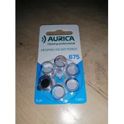Батарейки для слухового аппарата Aurica