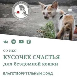 Благотворительный фонд "Кусочек счастья для бездомной кошки" (Россия, Москва)