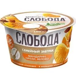 Биойогурт Слобода "Мандарин, яблоко, изюмом и фундук" 5.0%